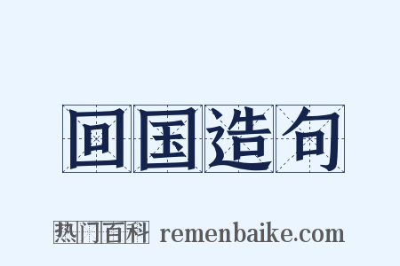 回国造句是什么意思的图片